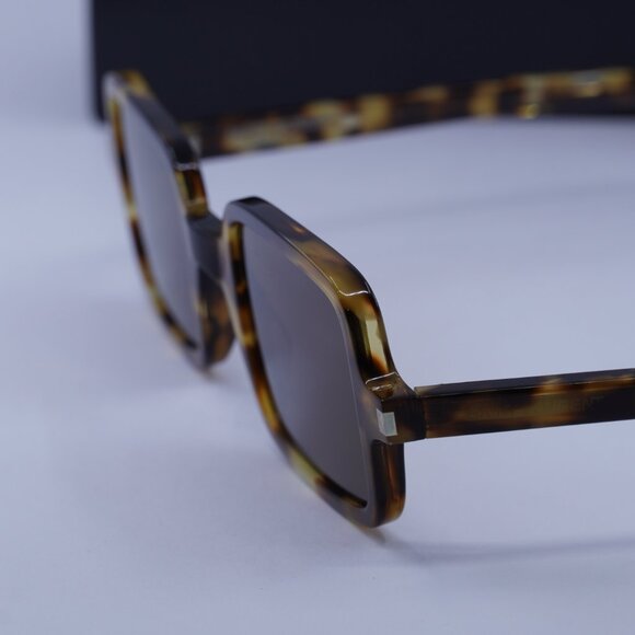Saint Laurent SL332 006 Rectangle Sunglasses - Havana/Brown - Picture 8 of 11